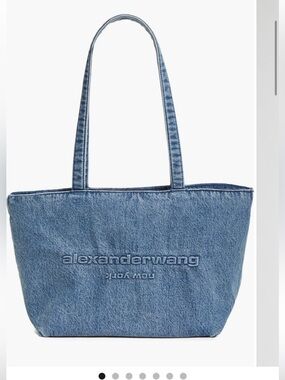 Alexander Wang Women Denim Punch Shopping Bag